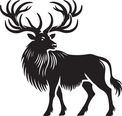 Silhouette of a deer