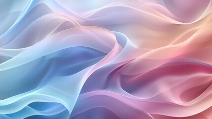 Obraz premium An abstract background with flowing curves and waves in a gradient of cool colors, evoking a sense of fluidity and movement