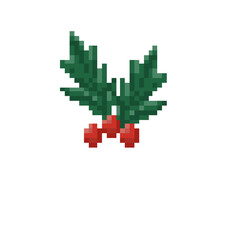 pixel art red berry