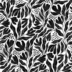 Seamless Patterrn Design Art Illustration Floral