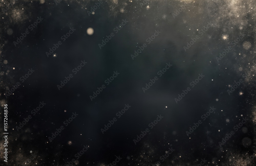 Poster dark abstract background with dust, scratch design. aged photo editor layer. copy space available fo