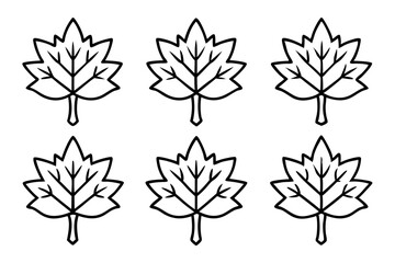 Plane Tree Line Art Bundle set