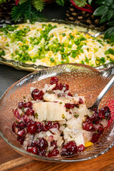 Sweet herring salad.