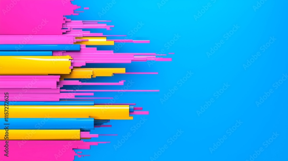Poster a collection of visual effects for video, including glitch noise and static, with a background of st