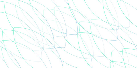 Abstract Geometric Pattern with Overlapping Blue and Cyan Lines. Decorative colorful pattern with curved lines. Curved stroke on a transparent background. Seamless luxury premium banner presentation