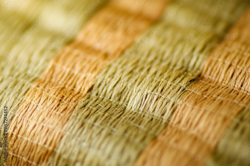 Poster a detailed close-up of a woven texture in earthy hues, showcasing the intricate interlacing pattern 