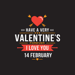 Happy Valentine's Day Template Design,