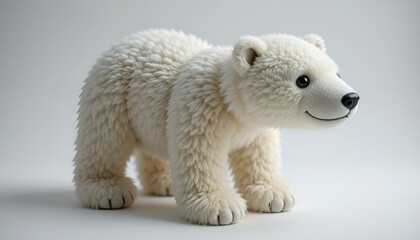 Fototapeta premium a toy white polar bear