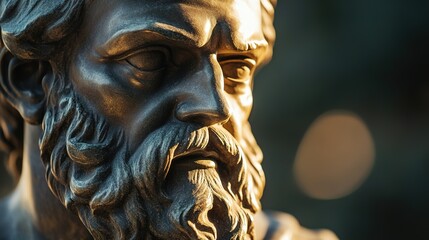 Bronze sculpture reveals intricate details of philosopher's thou