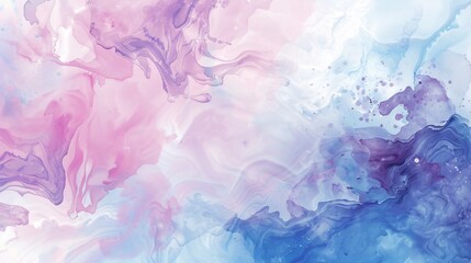 Vibrant Abstract Watercolor Acrylic Flow Painting with Textured Blots
