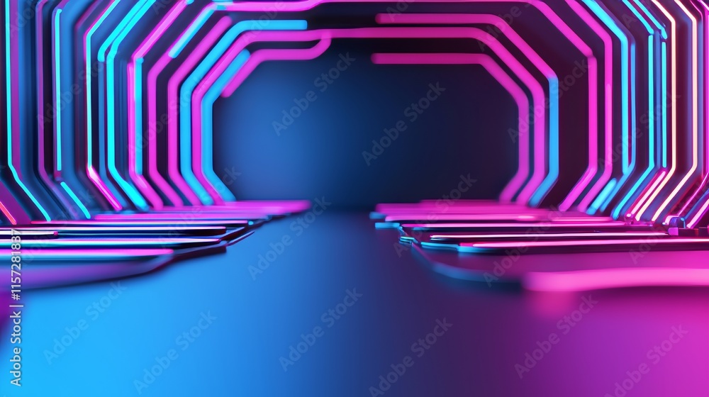 Poster creating abstract backgrounds with shimmering purple streaks.