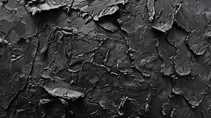 Abstract Grunge Black Textured Stucco Plaster Cement Decorative Background