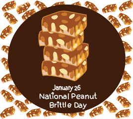 National peanut brittle day is celebrated every year on 26 january.