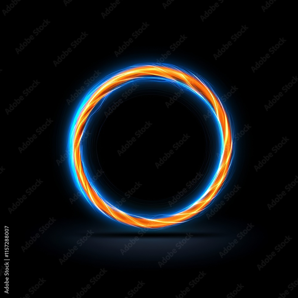Poster **vibrant abstract background. elegant design of a rotating frame. mysterious portal. bright lens sp