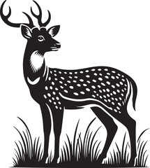 Silhouette of a deer