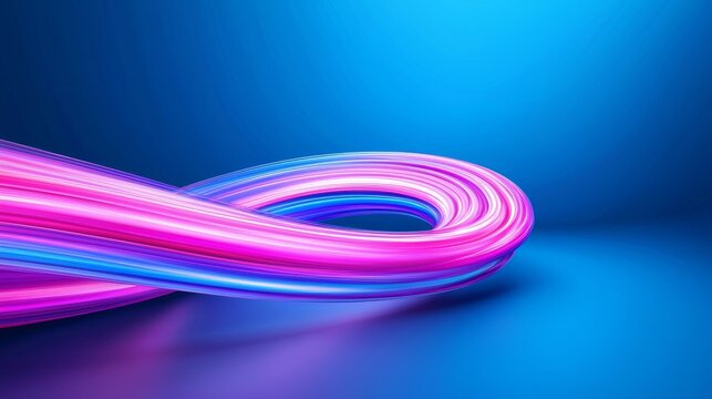 An abstract portal with light lines representing movement and speed. A vibrant red-blue galaxy. A glowing space tunnel featuring a light effect in a semicircular wave.