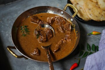  Lamb curry served with Ney Pathal  | Kerala breakfast meal