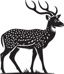 Silhouette of a deer