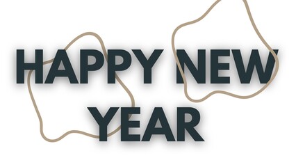 Happy new year letters banner, Happy new yeaR illustration. use forposter, banner, flyer, background