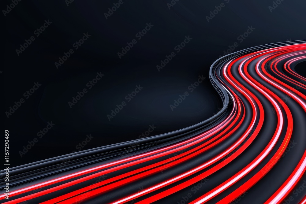 Poster an abstract background featuring a light blur in red, with motion blur.