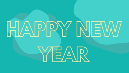 Happy new year letters banner, Happy new yeaR illustration. use forposter, banner, flyer, background