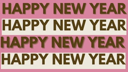 Happy new year letters banner, Happy new yeaR illustration. use forposter, banner, flyer, background