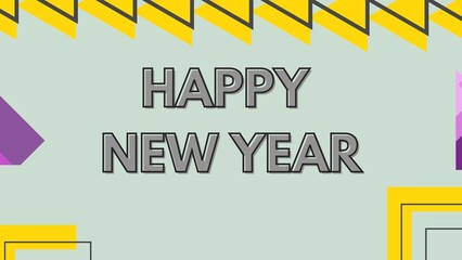 Happy new year letters banner, Happy new yeaR illustration. use forposter, banner, flyer, background