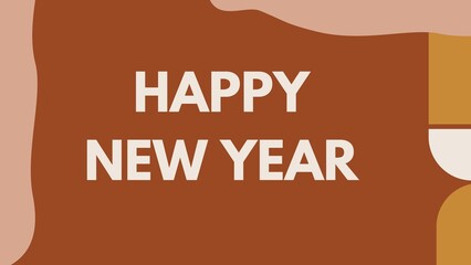 Happy new year letters banner, Happy new yeaR illustration. use forposter, banner, flyer, background