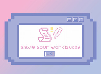 Old computer aestethic. Reto pc element window. Trendy 1990s, 2000s Nostalgia. Linear vaporwave retro desktop window pc wallpaper. Cute kawaii illustration.