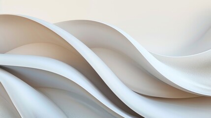 An abstract composition with soft curves and a prominent blank space for text at the top