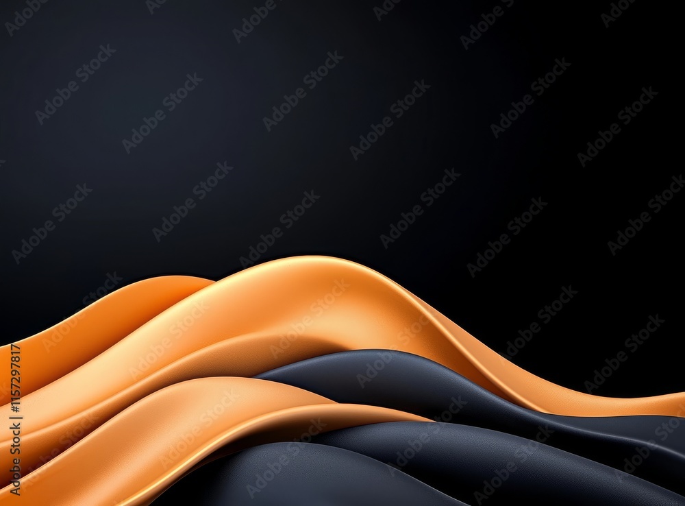 Poster a luxurious background with a black and gold gradient, featuring a soft golden hue and light technol