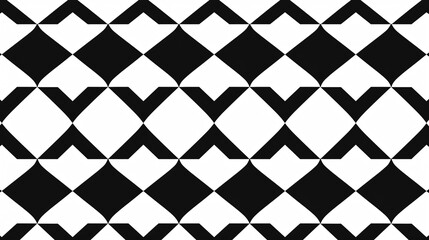 Elegant Seamless Black Diamond Harlequin Pattern Design