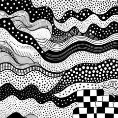 Images of floral, geometric and doodle elements