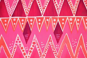 Colorful geometric patterns with vibrant shades and unique shape