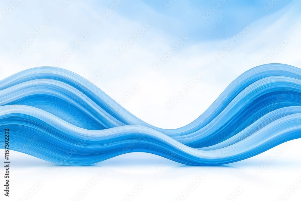 Poster a blue abstract background showing motion and the speed of light.
