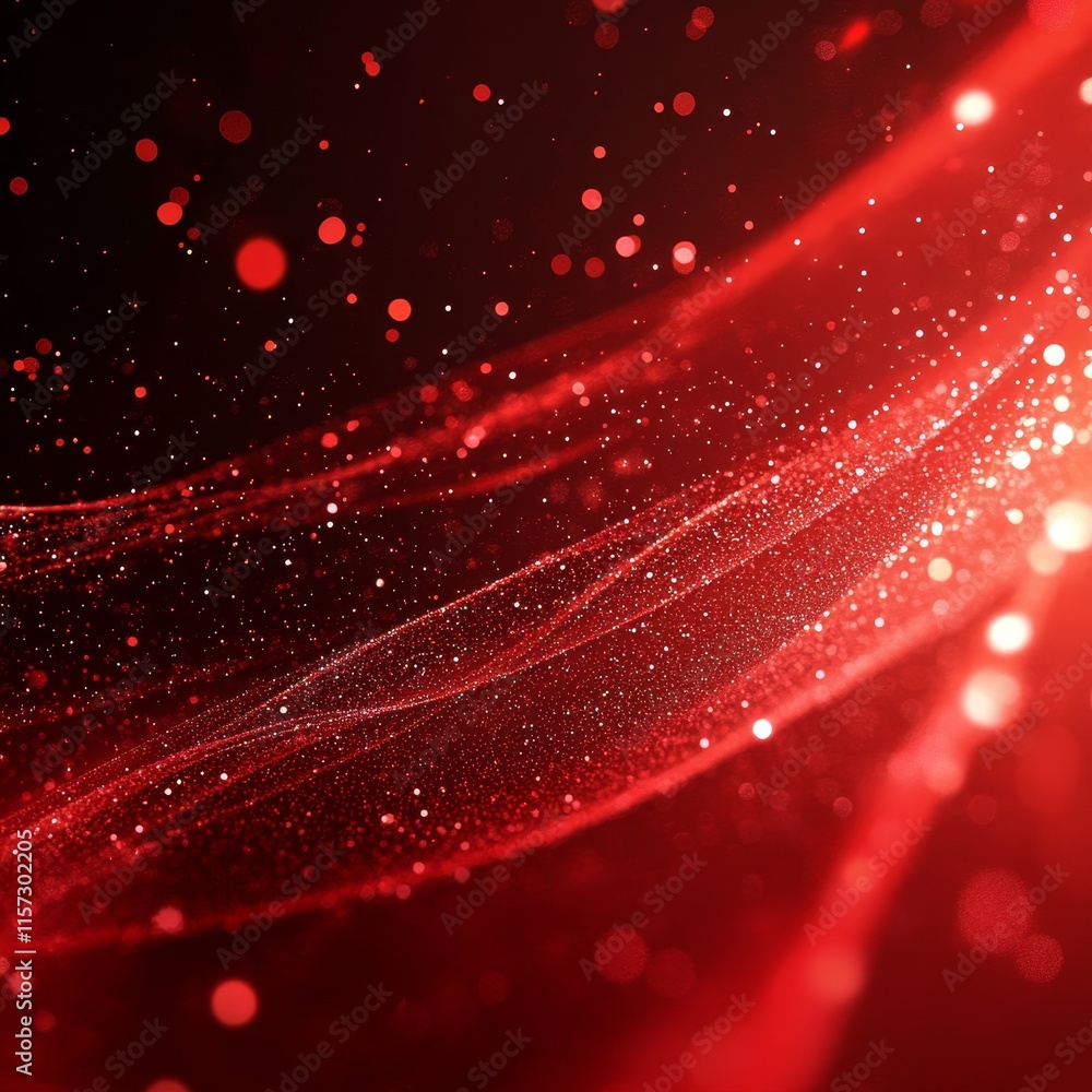 Poster vivid red textures with sparkling light effects creating an abstract design for artistic and creativ