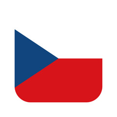 Czech Republic flag rounded square icon