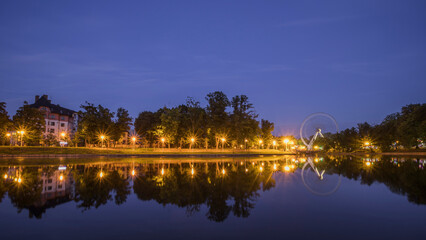 Fototapeta premium Koenigsberg pond in the evening