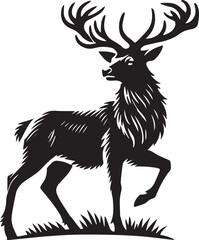 Silhouette of a deer