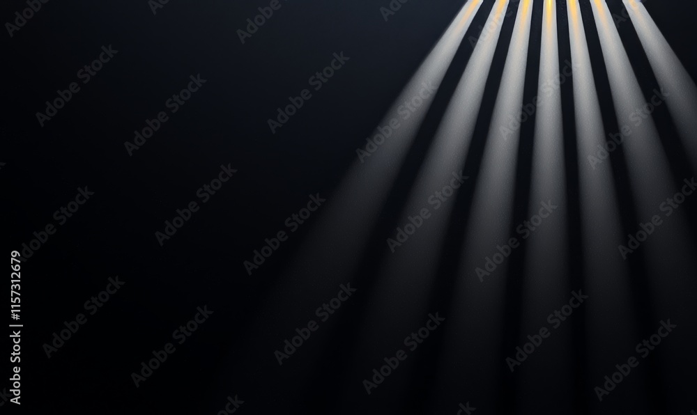 Poster glowing lens flare with sparkles and light effects. light rays and horizontal laser beams. attractiv