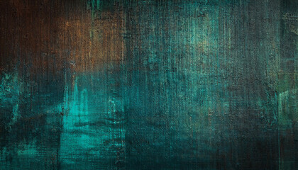 Fototapeta premium Abstract green vintage canvas texture for poster design