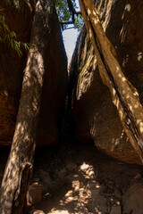 The Naga Cave in Bueng Kan, Thailand, features serpent-like rock formations tied to Naga mythology, attracting visitors to Phu Langka National Park for nature and spirituality