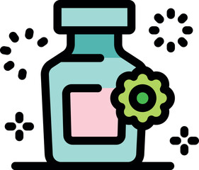 Probiotic supplement bottle with beneficial bacteria, promoting gut health, enhancing immunity, and contributing to overall wellness