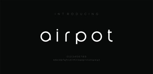 Modern minimal abstract alphabet fonts. Typography technology, electronic, movie, digital, music, future, logo creative font. vector illustration
