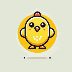 icon, chick, logo, illustration