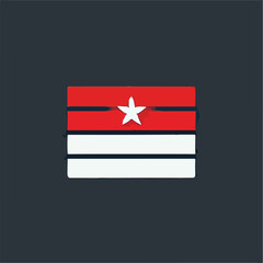 a simple flag, illustration, vektor