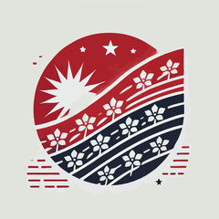 a simple flag, illustration, vektor