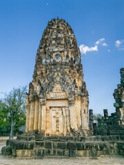 Ruins of Wat Phra Phai Luang temple in Sukhothai, Thailand