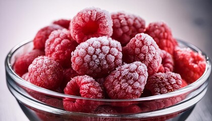 raspberries in a bowl