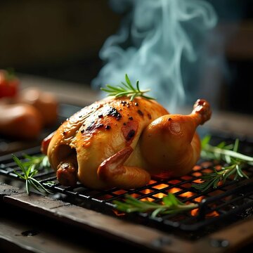 Chicken sizzling with smoki flavor